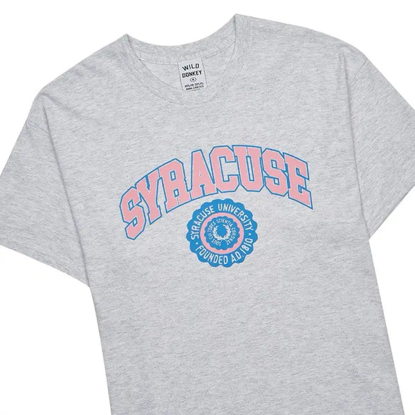 [BUNJANG] Wild Donkey Syracuse University Graphic T-Shirt (Heather Gray, XL) / [XL] 와일드동키 시라큐스 그레이 반팔티