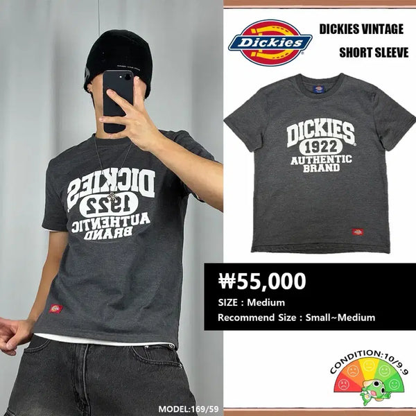 [BUNJANG] Dickies Authentic 1922 Old School Short Sleeve T-Shirt / <디키즈 어센틱 1922 올드스쿨 반팔 티셔츠> No.1975