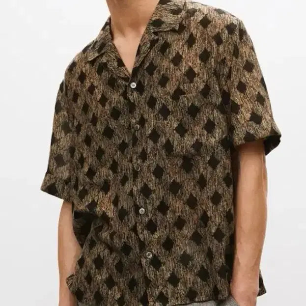 [BUNJANG] Recto French Printing Shirt Size S / 렉토 프렌치 프린팅 셔츠 S