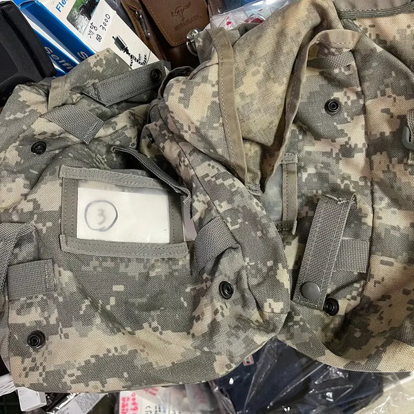 [BUNJANG] US Military Surplus MOLLE II Large Rucksack Sustainment Pouches (Set of 2) - ACU Digital Camo / 사이드파우치3. [미군불하] ACU 라지럭색 서스테인먼트 파우치 2개 세트