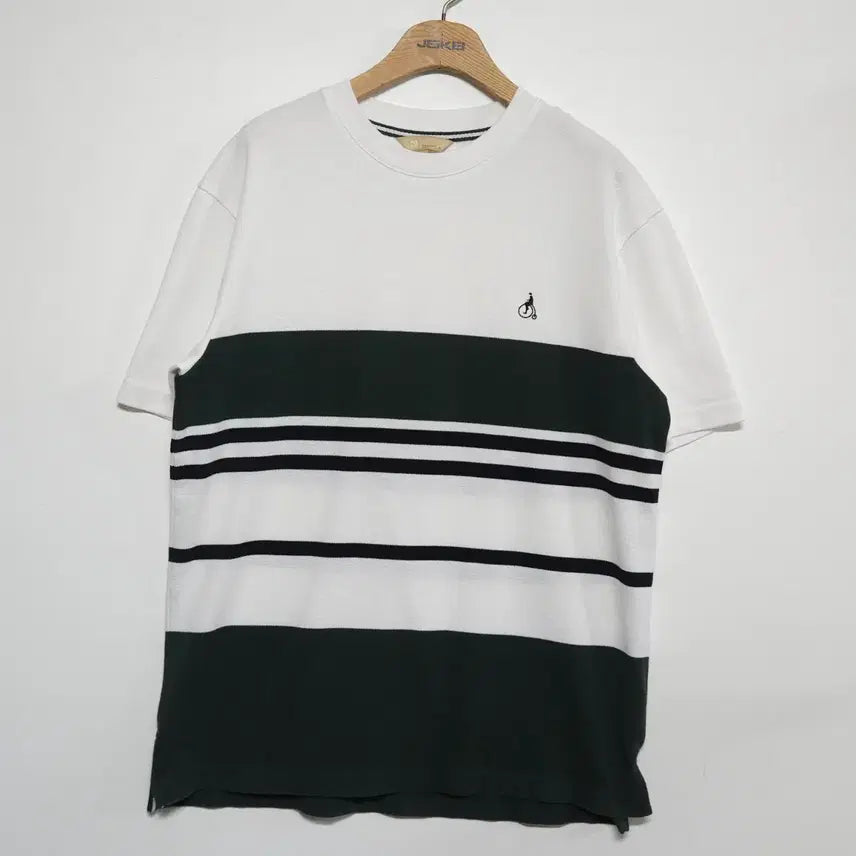 [BUNJANG] Beanpole Striped Short-Sleeve Knit T-Shirt / 빈폴 BEANPOLE [95] 스트라이프 반팔 니트 티셔츠