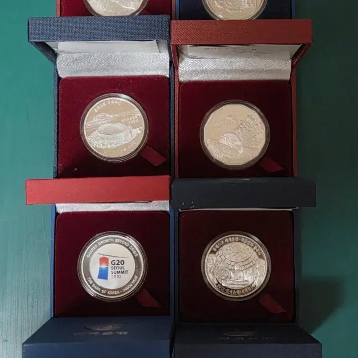[BUNJANG] Korea Minting Corporation Certified Silver Medals (Set of 8) / 한국조폐공사 발행 기념 은화 8종 개당