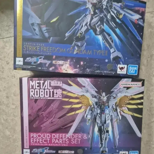 [BUNJANG] Metal Robot Spirits Strike Freedom Gundam Type II with Pride Defender Effect Parts Set / 메탈로봇혼 스트라이크 프리덤 2식 + 프라이드 디펜더  판매합니다.