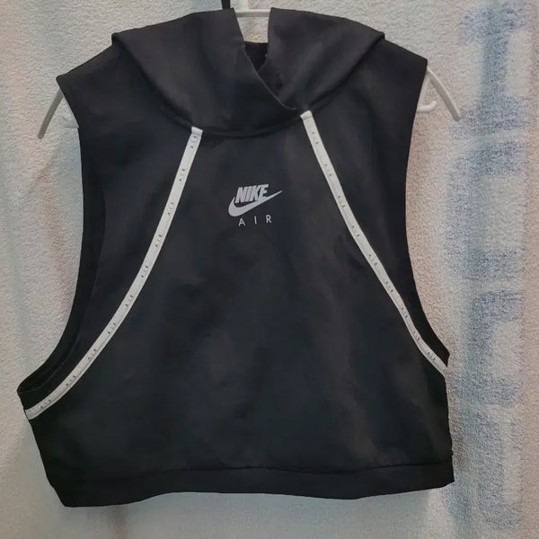 [BUNJANG] Nike Air Hooded Vest Women's L Black White / 나이키 에어 후드 조끼 여성 90,L