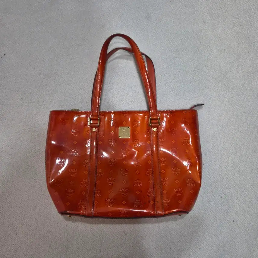 [BUNJANG] MCM Visetos Enamel Tote Bag / MCM  비세토스에나멜 토트백