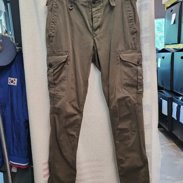 [BUNJANG] Burberry Men's Cargo Pants Khaki Cotton Size 32 / 버버리 카고 팬츠 남성 32