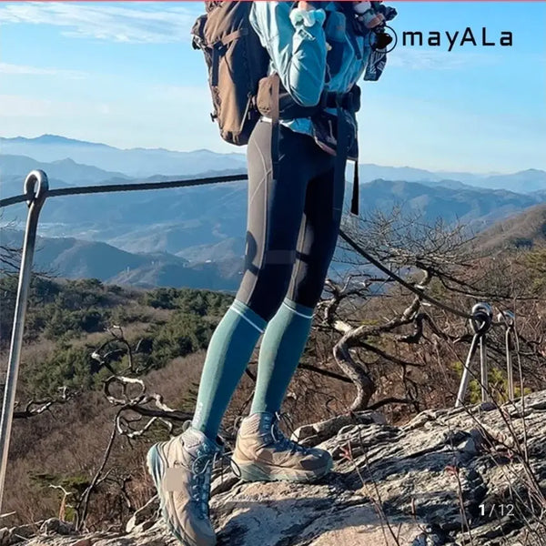 [BUNJANG] Meiara Women's Long Hiking Socks / 메이아라 등산양말 여성 장목 올포디움 등산니삭스
