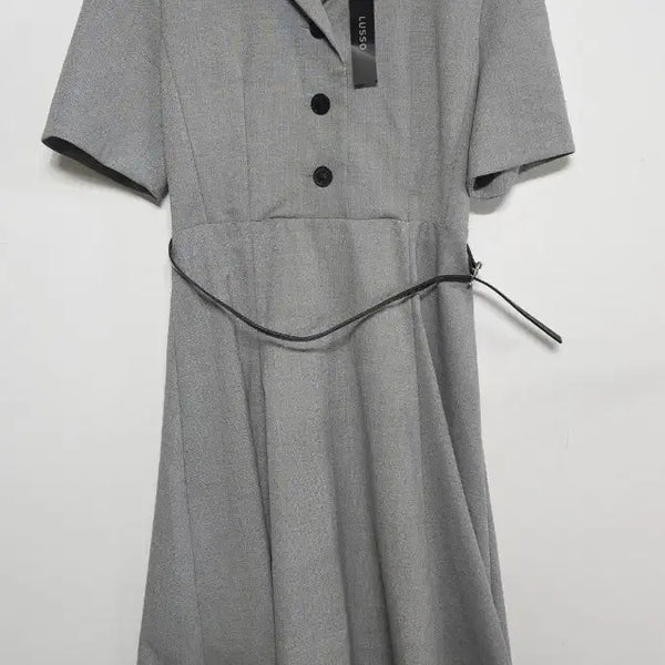 [BUNJANG] LUSSO Tailored Long One-Piece Dress (Size 55-55.5) / 새제품 하객룩 루쏘 LUSSO [55~55반] 35만원대 테일러드 롱 원피스