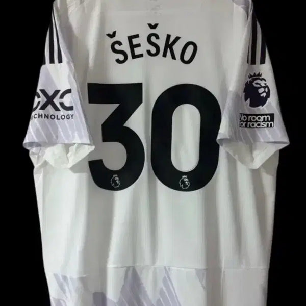 [BUNJANG] Manchester United Away 23/24 'Sesko' Authentic Player Issue Football Jersey (L) / (새상품) 맨유 어웨이 셰슈코 마킹 유니폼
