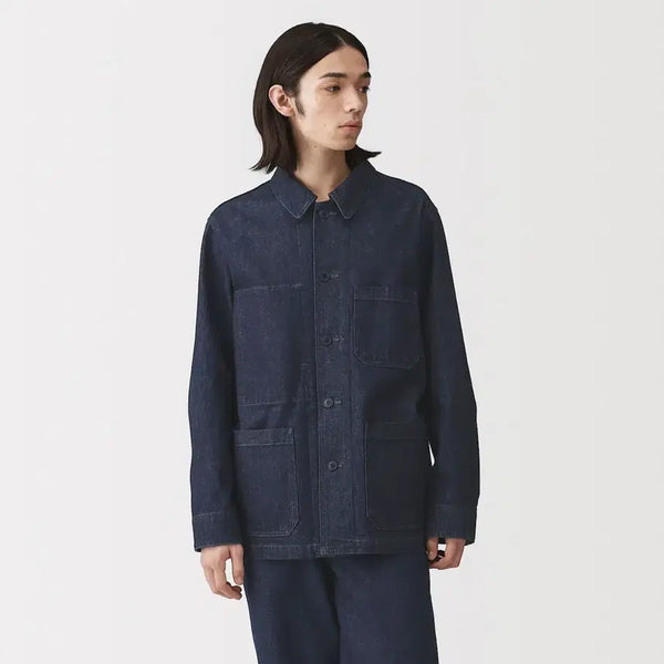 [BUNJANG] MUJI Men's Denim Coverall Jacket AD0YOA6S / 무인양품 청자켓