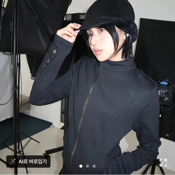 [BUNJANG] ALTERMASAKI Masaki Essential J1 Black Zip-up Jacket / ALTERMASAKI Masaki Essential J1 블랙 집업