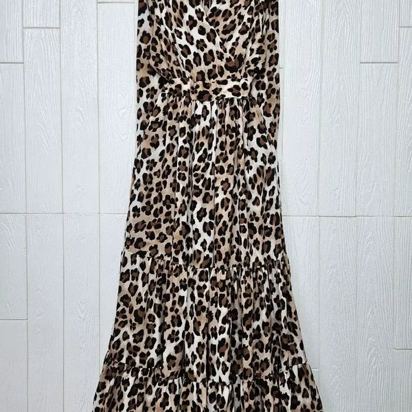 [BUNJANG] Leopard Print Long Dress / 호피롱원피스