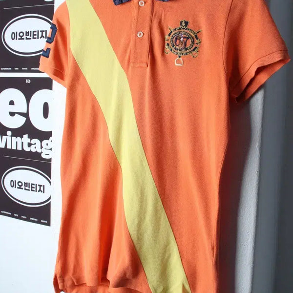 [BUNJANG] Polo Ralph Lauren Colorblock Rugby T-Shirt / W(M-L) 폴로 랄프로렌 반팔 카라 티셔츠 배색 럭비-H36344