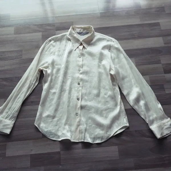 [BUNJANG] LA FEMME GUERRIERE Rayon Nylon Blend Blouse (Size 55) / LA FEMME GUERRIERE블라우스/55사이즈/최상급