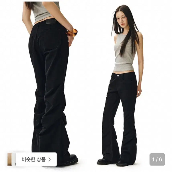 [BUNJANG] De Kette Woman Flared Shirring Pants (XS) / 새상품)데케트우먼 Flared shirring pants (xs)
