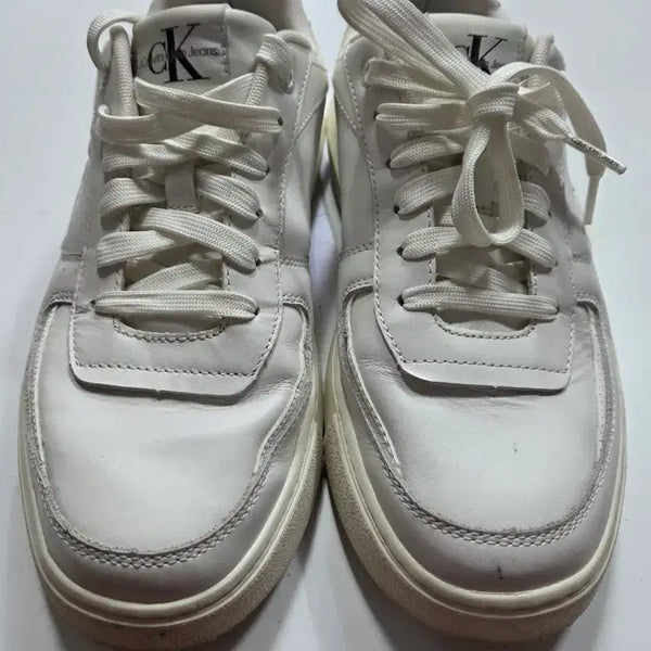 [BUNJANG] Calvin Klein Jeans White Sneakers Size 260 / 캘빈클라인진스 스니커즈 화이트260