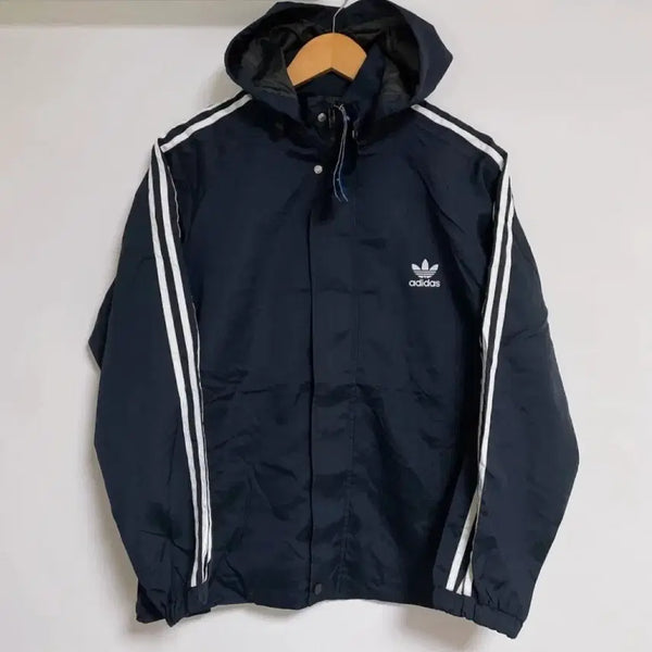 [BUNJANG] Adidas Three-Stripes Windbreaker Navy / 아디다스 삼선 바람막이 네이비 adidas