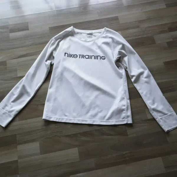 [BUNJANG] Nike T-Shirt White Polyester Size 55 / 나이키티셔츠/55사이즈/최상급