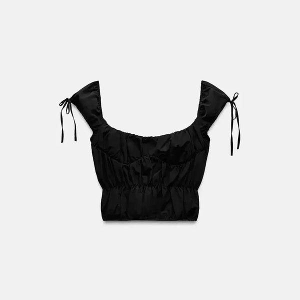 [BUNJANG] Zara Cropped Blouse / 자라 크롭 블라우스