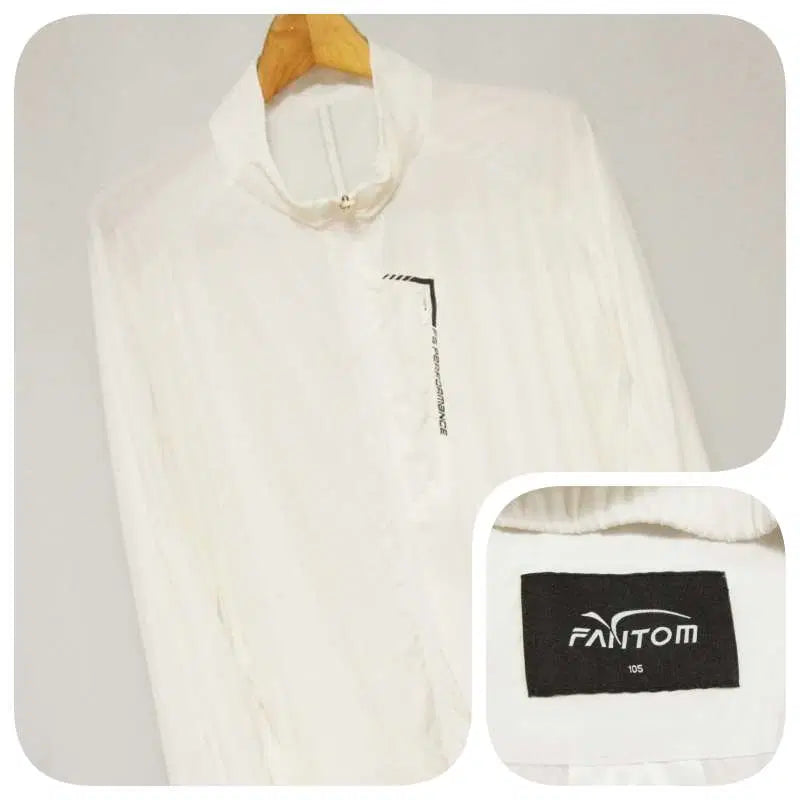 [BUNJANG] Phantom Golf White Men's Windbreaker Jumper (Size 105) / 팬텀골프 화이트 골프 바람막이 점퍼 남성105