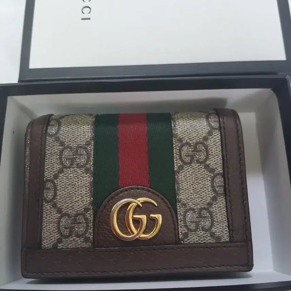 [BUNJANG] Gucci GG Marmont Bi-fold Wallet Brown / 구찌 GG 마몽 반지갑 브라운