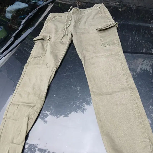 [BUNJANG] Khaki Cargo Jogger Pants / 카키색 카고 조거 팬츠90