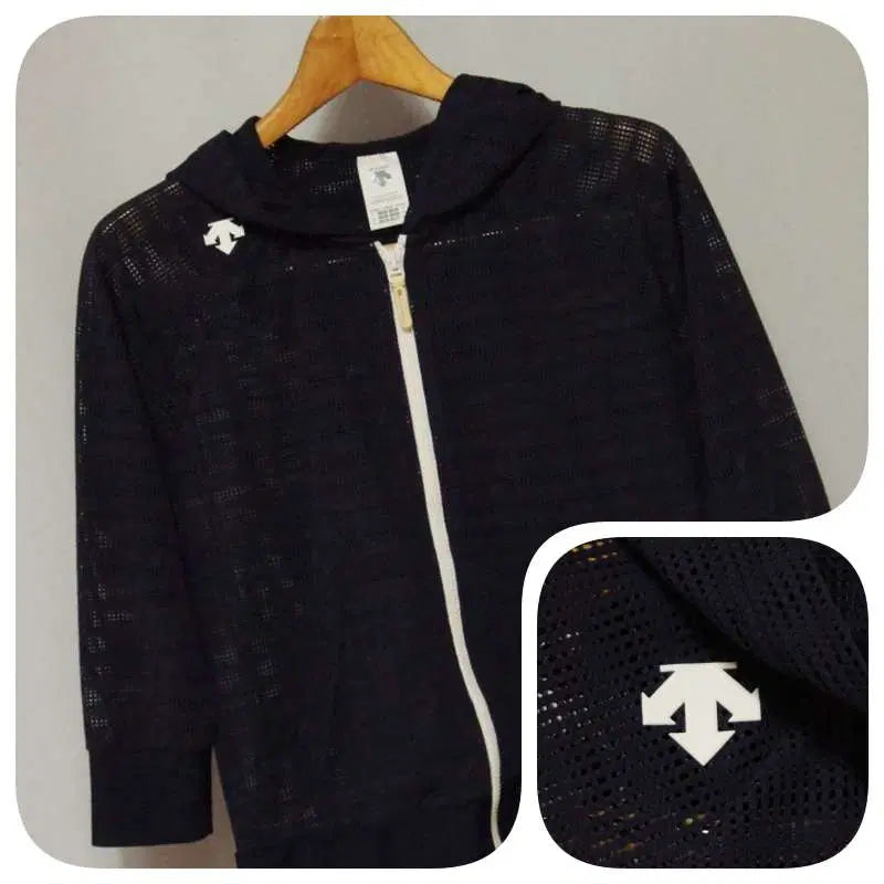 [BUNJANG] Descente Mesh Windbreaker Hoodie Jumper - Women's 55 / 데상트 메쉬소재 바람막이 후드점퍼 여성55