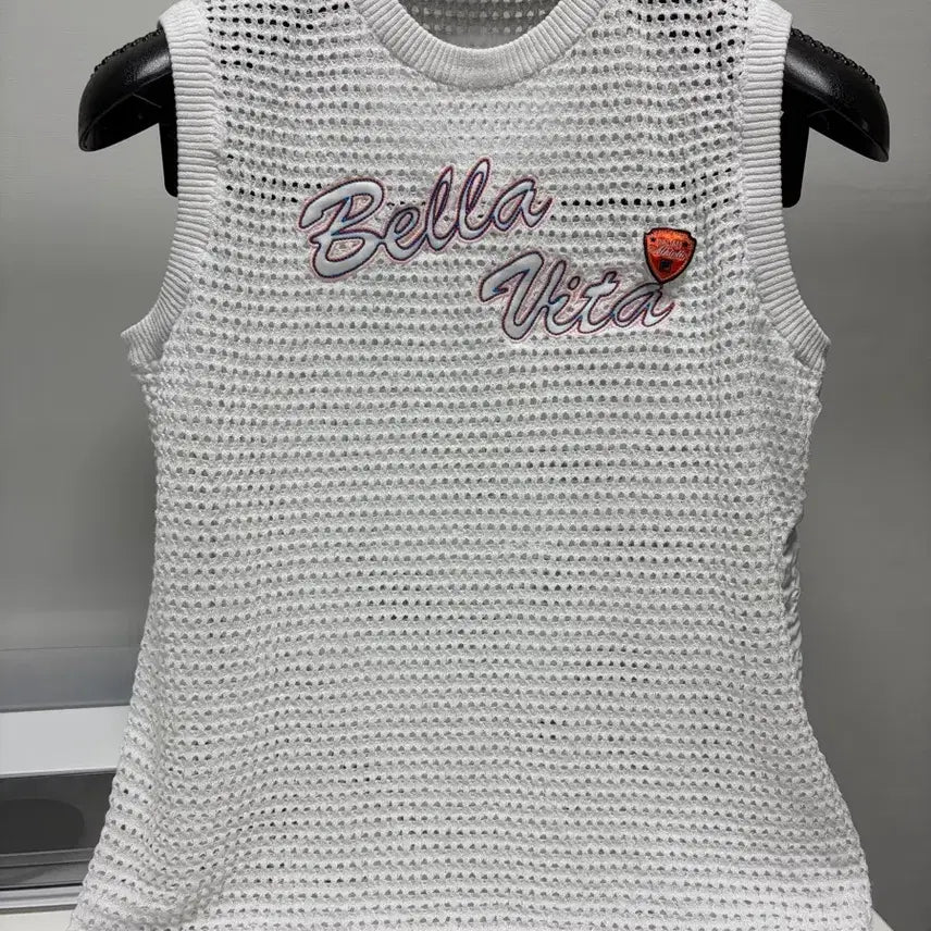 [BUNJANG] FILAGOLF White Mesh Vest / FILAGOLF 화이트 메쉬 조끼