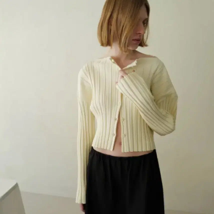 [BUNJANG] Le917 Millie Rib Cardigan / 르917 밀리 립 가디건