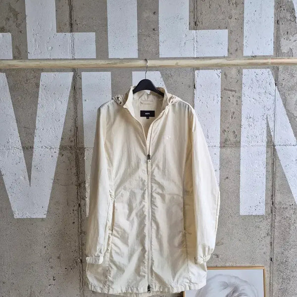 [BUNJANG] Nepa Women's Ivory Hooded Long Jacket / 네파 아이보리 후드 롱자켓