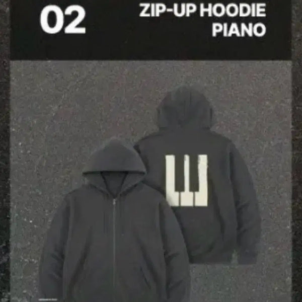 [BUNJANG] Big Bang 20th Anniversary Exhibition Zip-Up Hoodie Piano / 빅뱅 20주년 전시회 집업 후드 피아노 판매