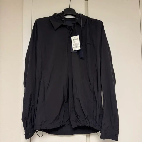 [BUNJANG] Juun.J String Black Shirt Jacket (Windbreaker) Size 48 / 준지 스트링 블랙 셔츠(바막) 48size