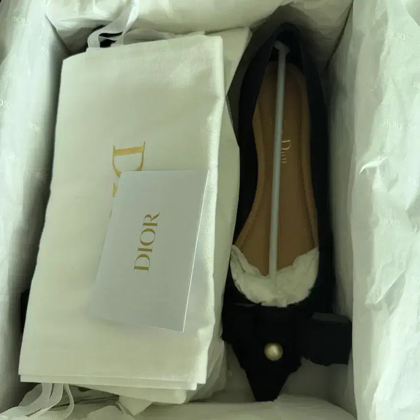 [BUNJANG] Dior Black Fringe Ballerina Flats / 디올 블랙 프린지 발레리나