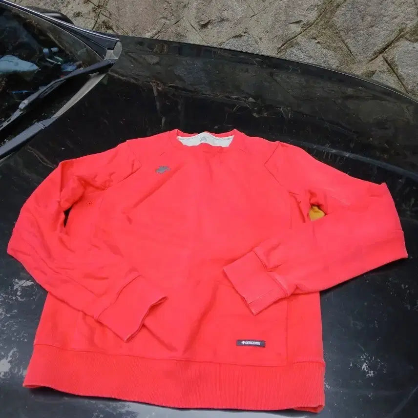 [BUNJANG] Descente Sweatshirt Red / 데상트 스웻셔츠 레드