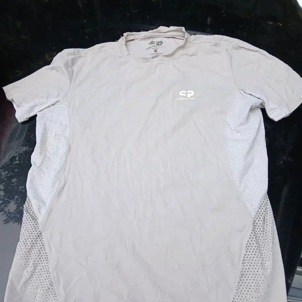 [BUNJANG] Centerpole Functional Short Sleeve T-Shirt Beige / 센터폴기능성 반팔 티셔츠 베이지