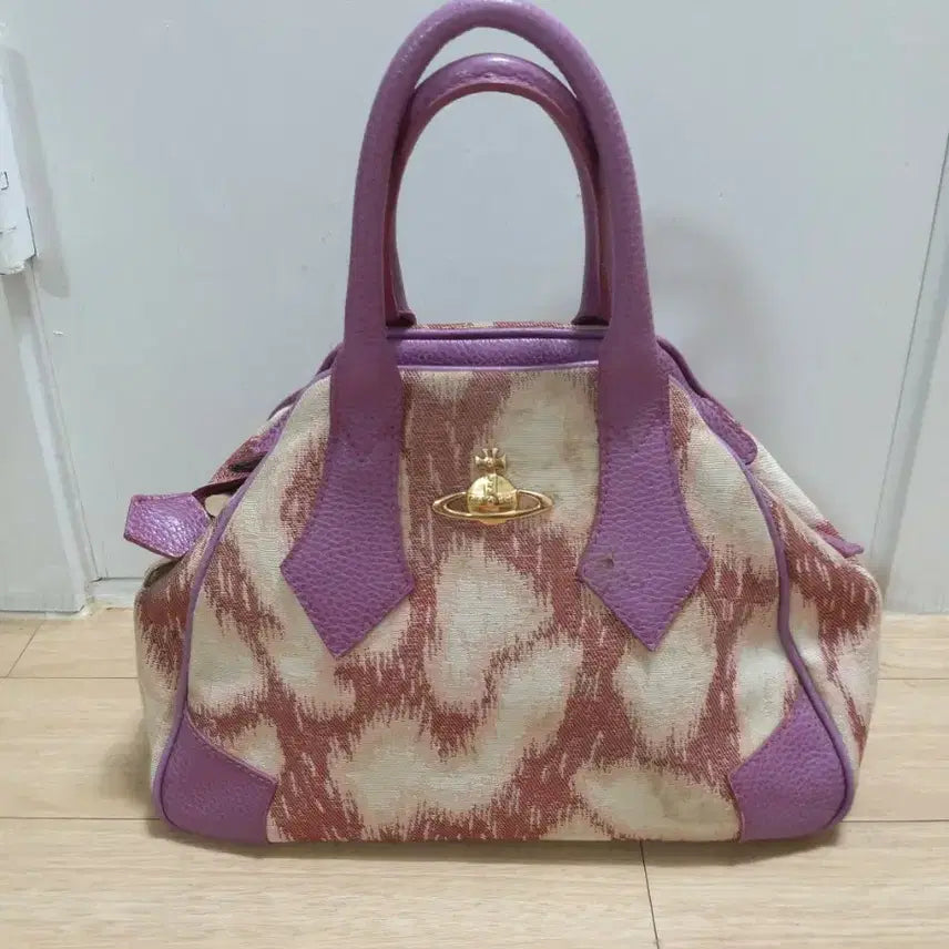 [BUNJANG] Vivienne Westwood Tote Bag Lavender/Beige / 비비안웨스트우드 토트백 라벤더/베이지