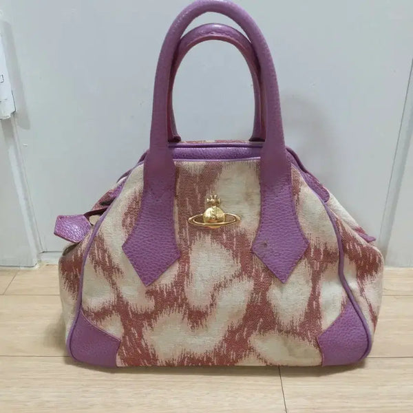 [BUNJANG] Vivienne Westwood Tote Bag Lavender/Beige / 비비안웨스트우드 토트백 라벤더/베이지