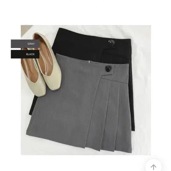 [BUNJANG] Gray Black Skirt L / 그레이 블랙 스커트 L / 에이블리 지그재그