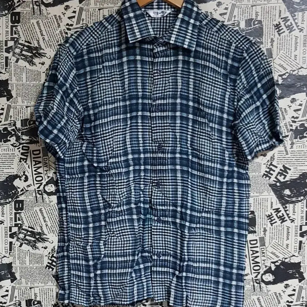 [BUNJANG] SanDeulBaram Punggi In-gyeon Short-Sleeved Shirt Size 100 / 산들바람 풍기인견 남방셔츠 사이즈100