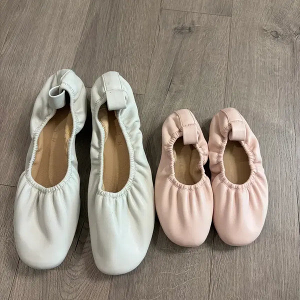 [BUNJANG] Calaluna Pleated Flat Shoes (Set or Individual) / 새상품 꺌랑 플랫(일괄금액 따로가능)