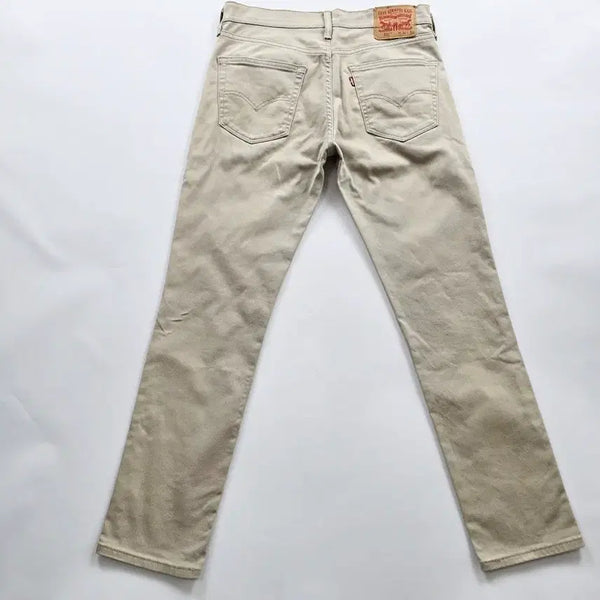 [BUNJANG] Levi's 511 Beige Slim Fit Stretch Denim Jeans Size 32 / 리바이스 511 청바지 베이지 스판 데님팬츠 사이즈32 R6958