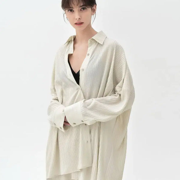 [BUNJANG] Montdol Herringbone Oversized Shirt / 새상품 몽돌 헤링본 오버핏 셔츠 택가6.5