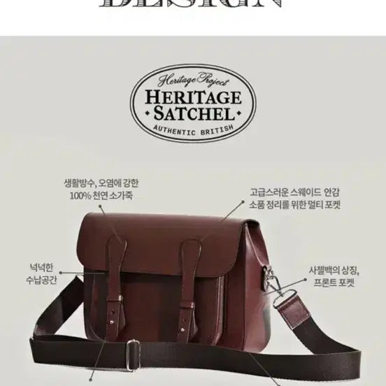 [BUNJANG] Heritage Protect Heritage Satchel Bag Brick / 헤리티지 프로텍트 헤리티지 사첼백 브릭