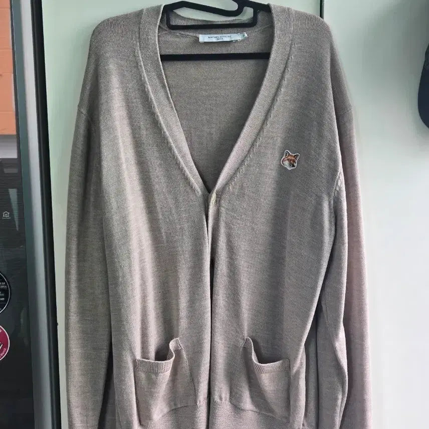 [BUNJANG] Maison Kitsuné Beige Cardigan XL / 메종키츠네 가디건 베이지 XL 판매합니다.