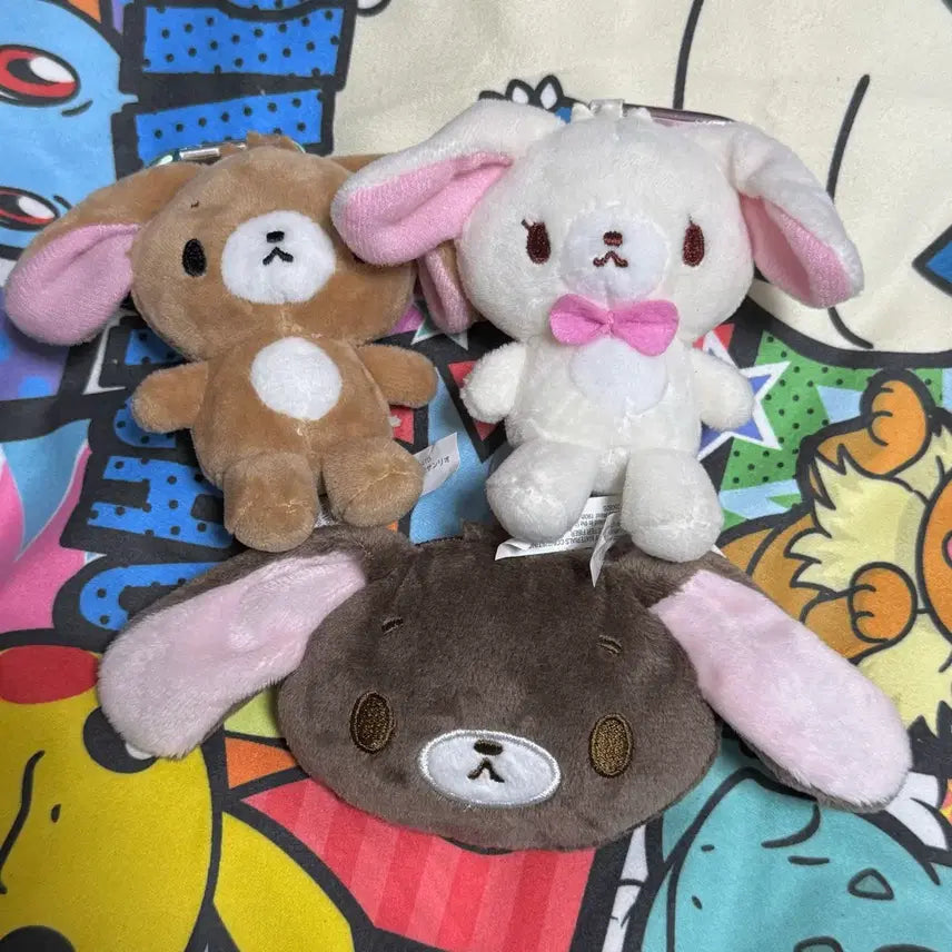 [BUNJANG] Sanrio Sugarbunnies Shirousa Kurousa Keychain Set / 산리오 슈가바니즈 시로우사 쿠로우사 키링