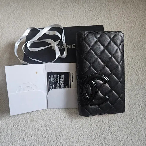 [BUNJANG] Chanel Classic Wallet Black Lambskin / 정품 샤넬깜봉장지갑