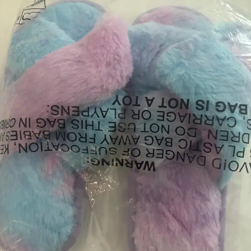 [BUNJANG] Fur Slippers Indoor Shoes New / 퍼 슬리퍼 실내화 새상품