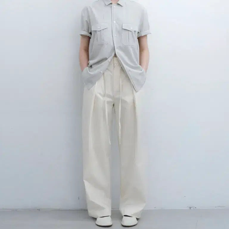[BUNJANG] OURE OURE String Cotton Pants M / 아우브아워 스트링 팬츠 lip string cotton pants M