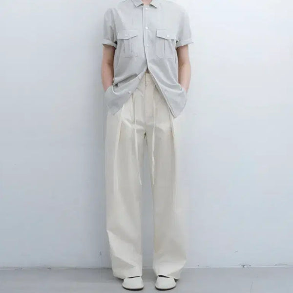 [BUNJANG] OURE OURE String Cotton Pants M / 아우브아워 스트링 팬츠 lip string cotton pants M