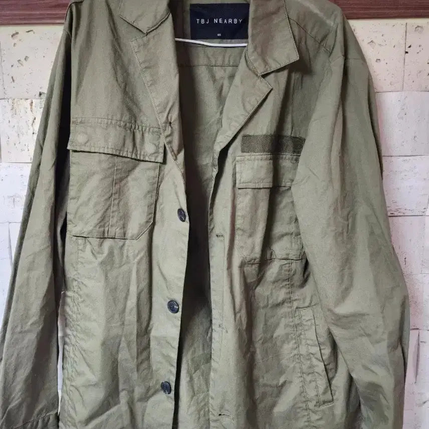 [BUNJANG] TBJ Nearby Khaki Cotton Jacket Size 105 / TBJ 네어비 카키색 자켓 105